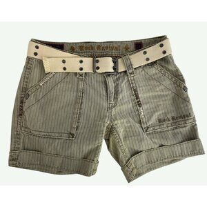 Rock Revival Green Cargo Shorts Casual Style Size 27